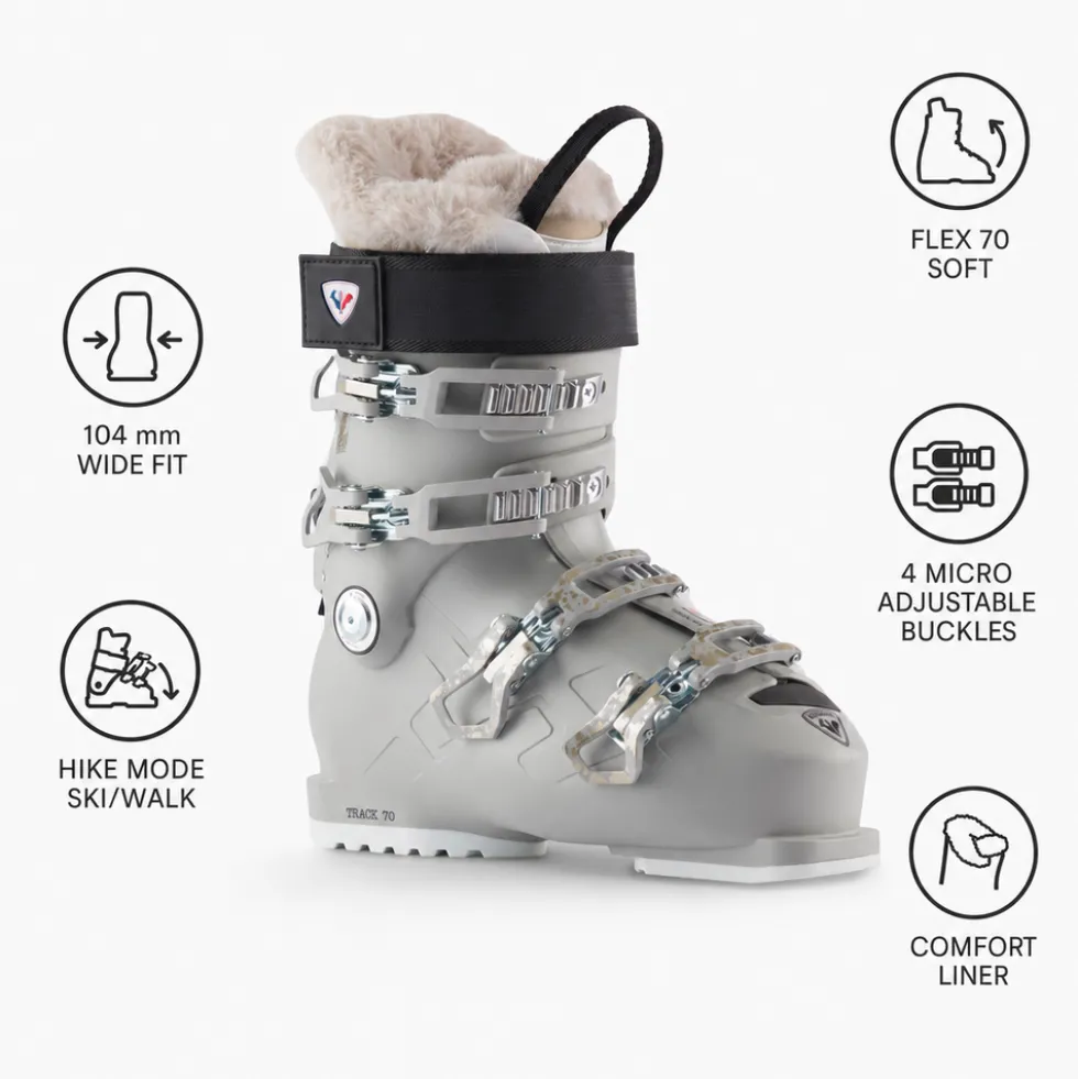 Scarponi da sci Rossignol Track 70 W Cloud Grey