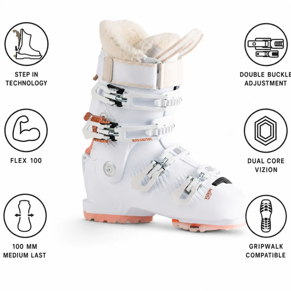 Scarponi da sci Rossignol Vizion 4B Pro 100 W Gw White