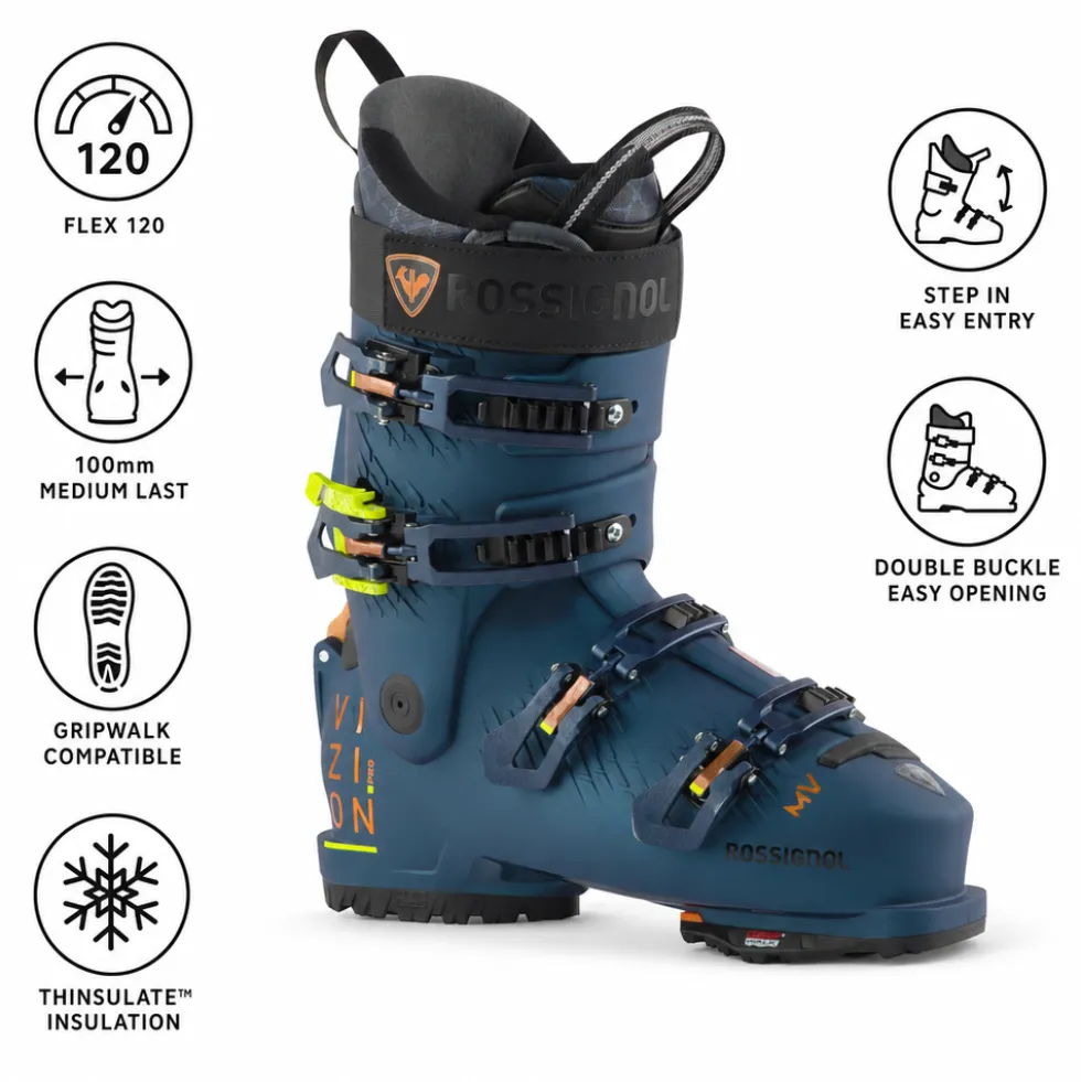 Scarponi da sci Rossignol Vizion 4B Pro 120 Mv Gw Metal Blue