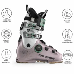 Scarponi da sci Salomon Shift Supra S Boa 130 Gw Nirvana Cool Gray 5 Shale Green