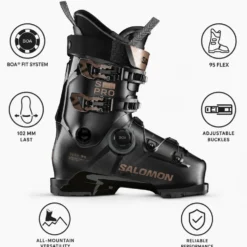 Scarponi da sci Salomon S/Pro Delta S Boa 95 W Gw Black Pinkgold Metal