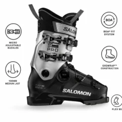 Scarponi da sci Salomon S/Pro Supra Boa 95 W Black Silver Metal