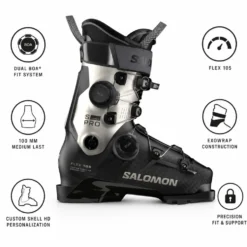 Scarponi da sci Salomon S/Pro Supra Dual Boa 105 W Black Light Bronze Metal Black