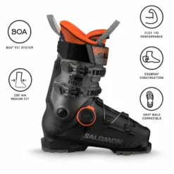 Scarponi da sci Salomon S/Pro Supra Boa 110 Gw Black Hematite Metal Orange Tiger