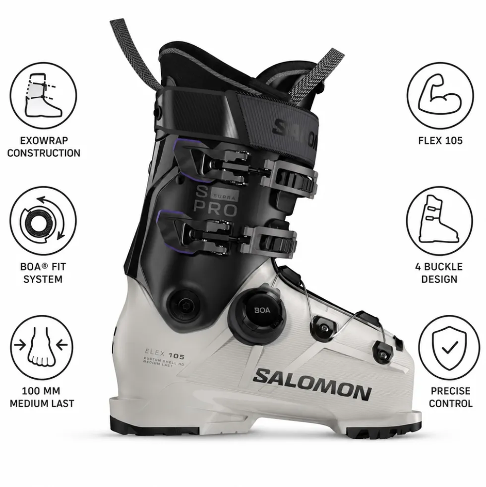 Scarponi da sci Salomon S/Pro Supra Boa 105 W Gw Gray Aurora Black