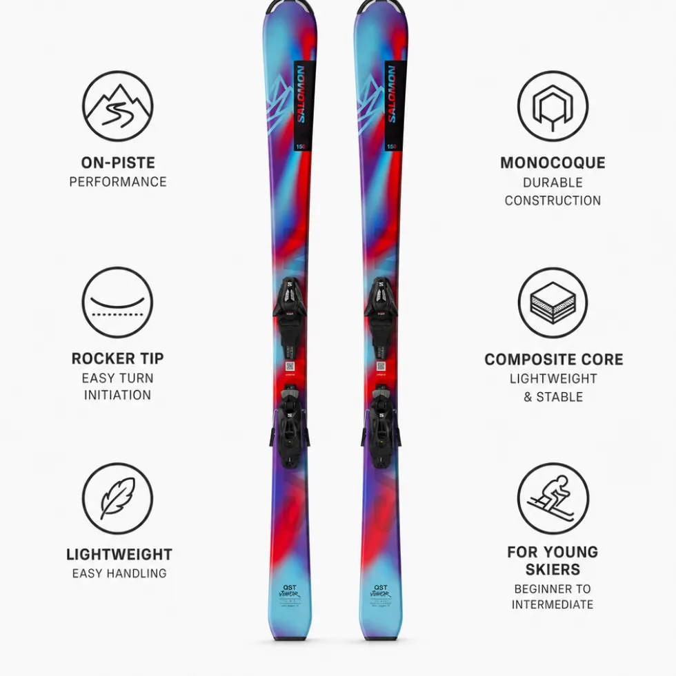 Set sci alpino L Qst Jr S + att