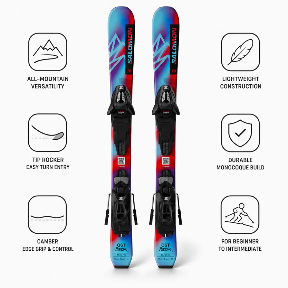 Set sci alpino L Qst Jr Xs + att