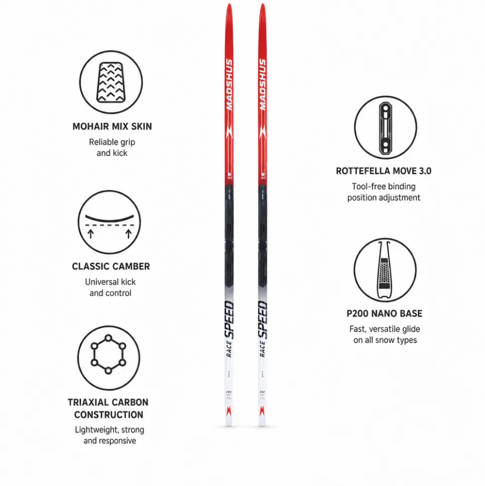 Set sci nordico Race Speed Skin + att