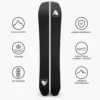 Set snowboard Carbon Powder Split + att