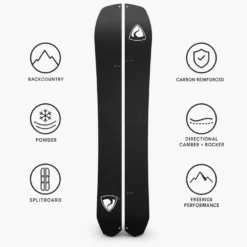 Set snowboard Carbon Powder Split + att