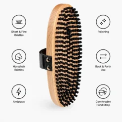 Spazzola Vola Horse hair oval