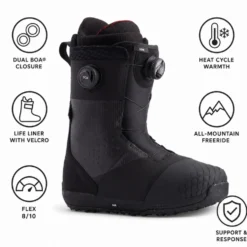 Stivali Burton Ion Boa Black