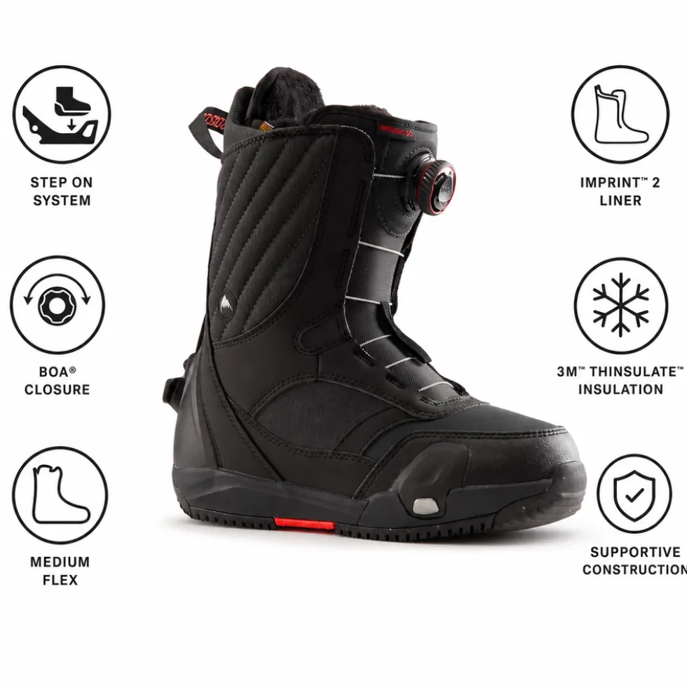 Stivali Burton Limelight Step On Black Black