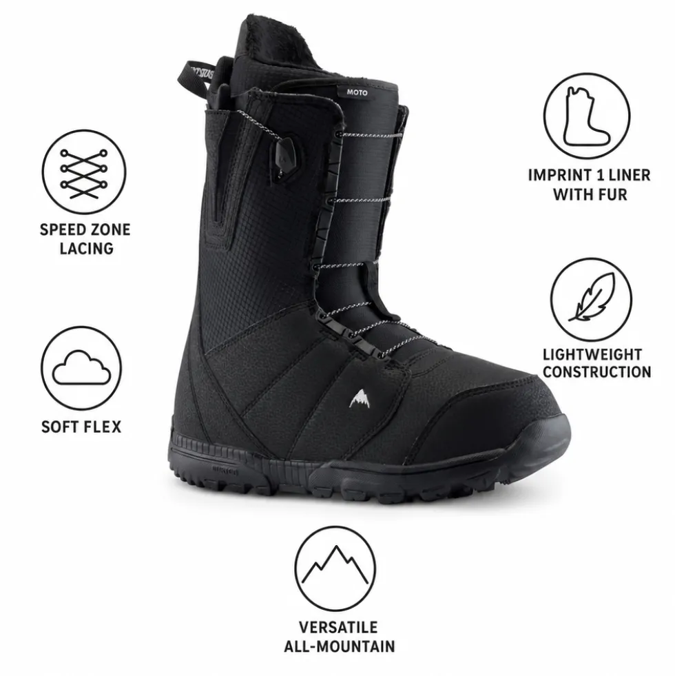 Stivali Burton Moto Black
