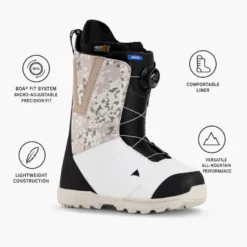 Stivali Burton Moto Boa Black White
