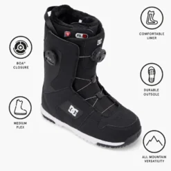 Stivali DC Phase Boa Pro Black White