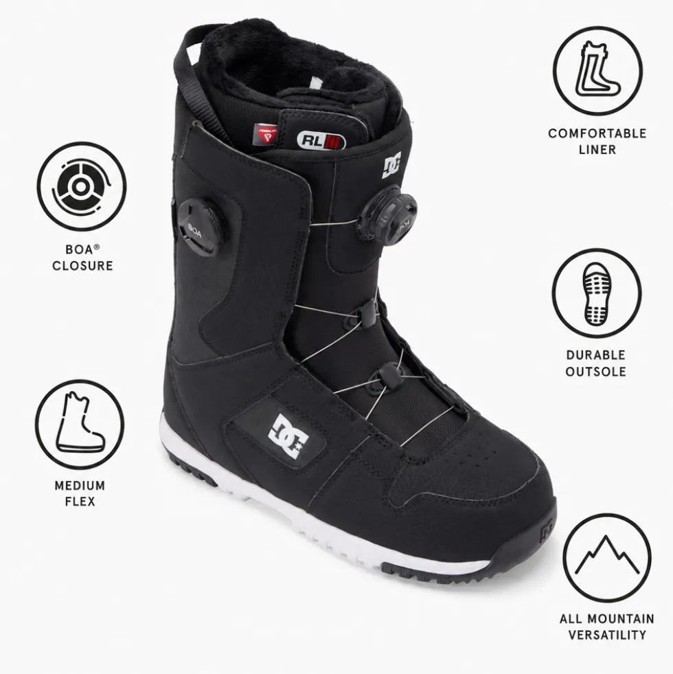Stivali DC Phase Boa Pro Black White