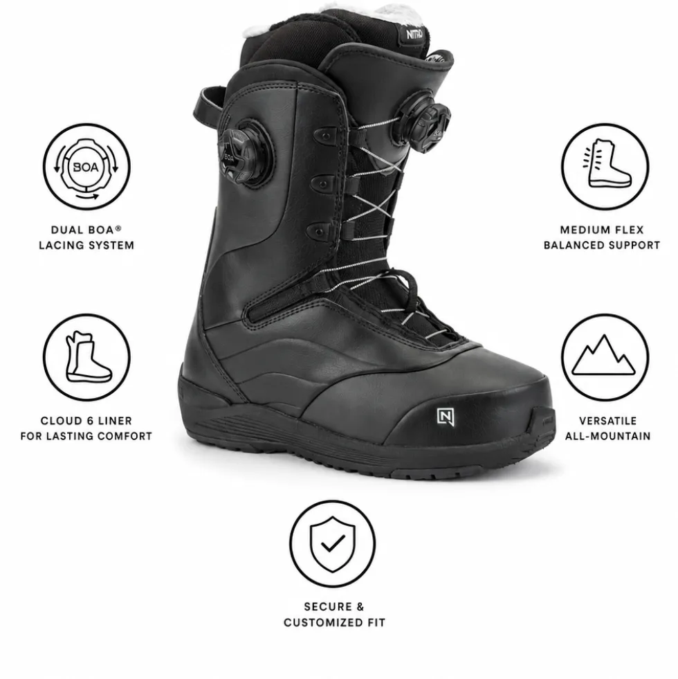 Stivali Nitro Crown Boa Black
