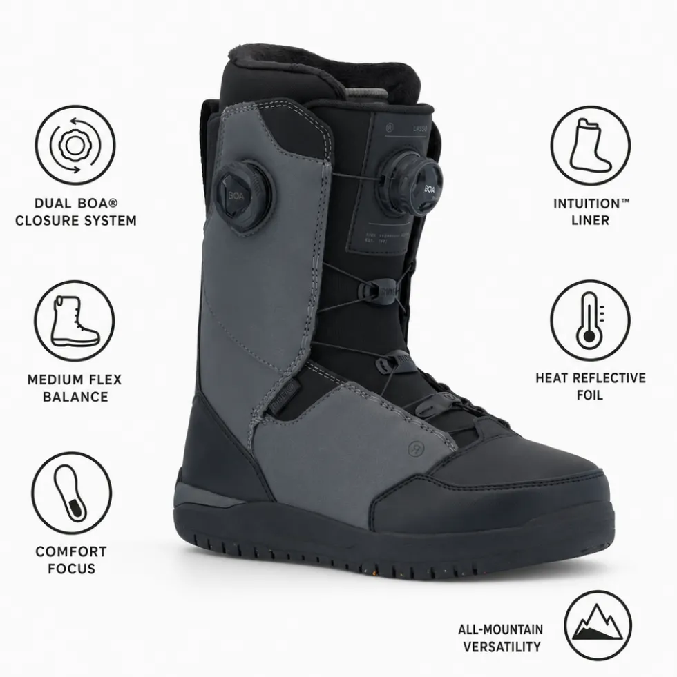 Stivali Ride Lasso Grey / Black