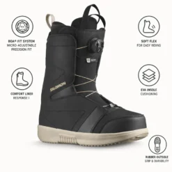 Stivali Salomon Faction Boa Black