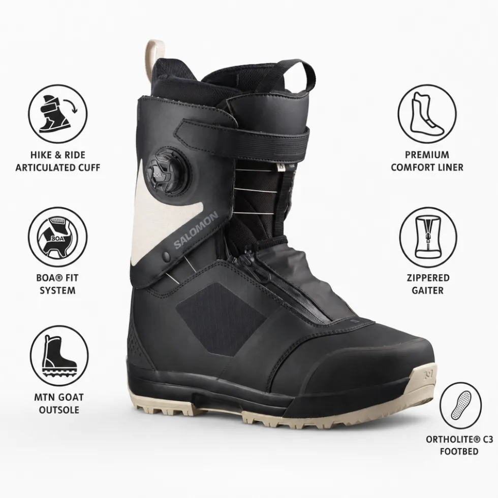 Stivali Salomon Trek Black White