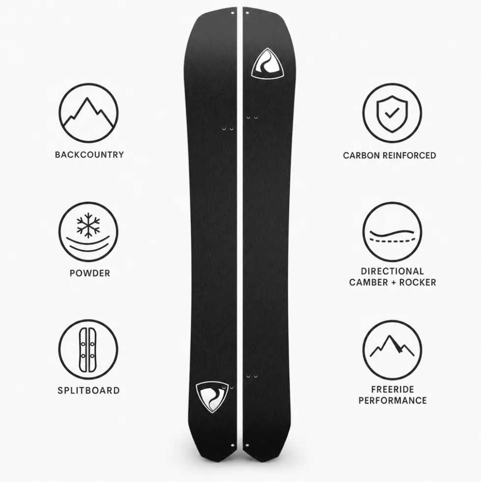 Tavola snowboard Raven Carbon Powder Split