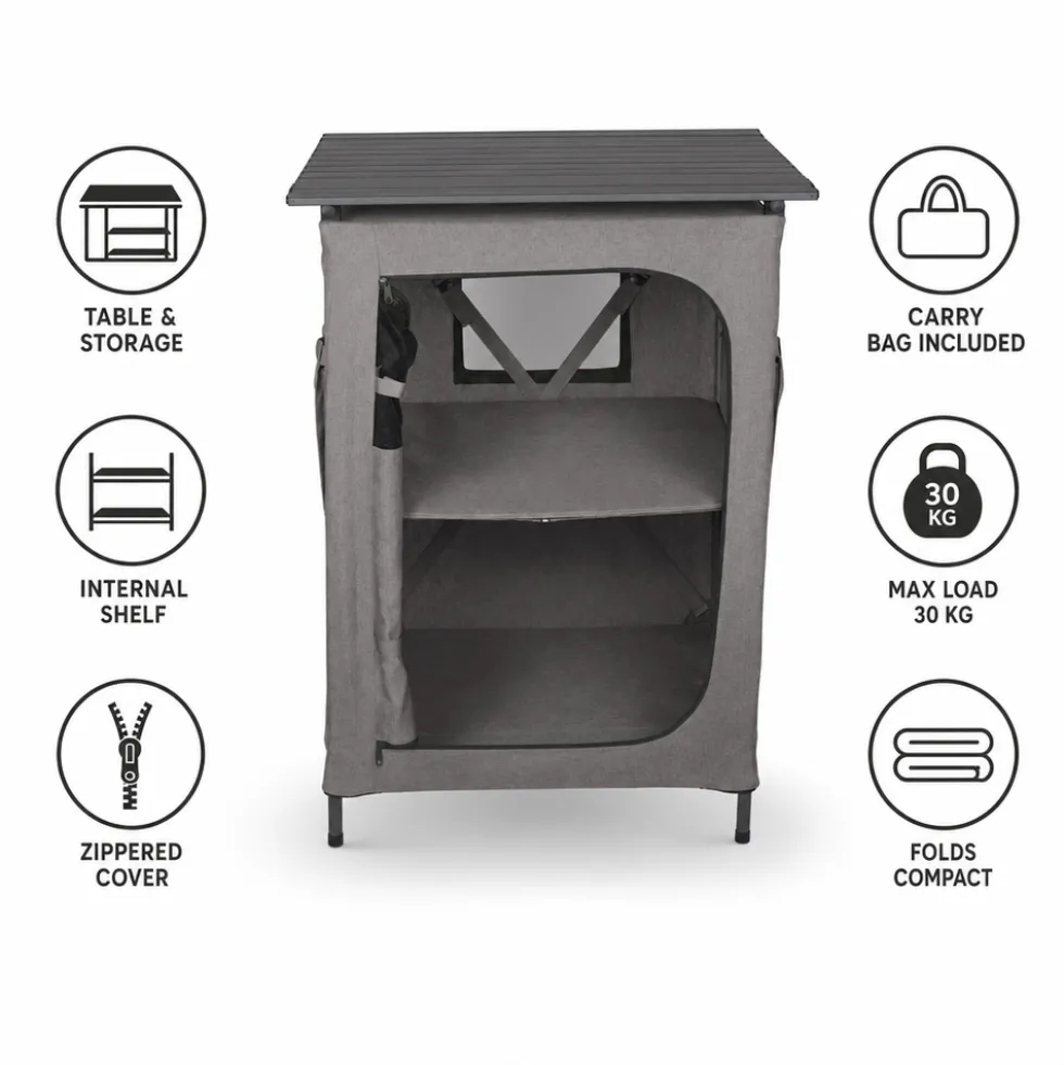 Tavole Kampa Hollow Cupboard Med Grey