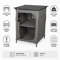 Tavole Kampa Hollow Cupboard Large Grey