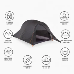 Tende Big Agnes Fly Creek UL2 Asphalt Grey Ridge