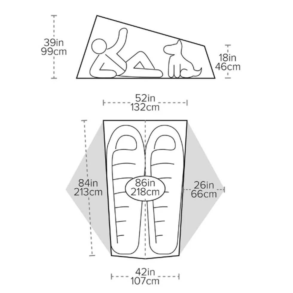 Tende Big Agnes Tiger Wall UL2 Mercury Evening Primrose