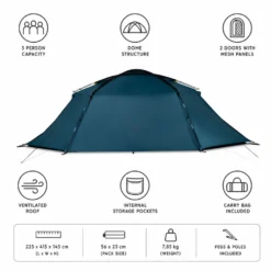 Tende Kampa Mossborn 03 Aegan Charcoal