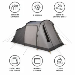 Tende Kampa Sandwood 03 Warmclay Mushroom Mist