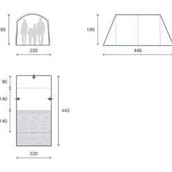 Tende Kampa Sandwood 03 Warmclay Mushroom Mist