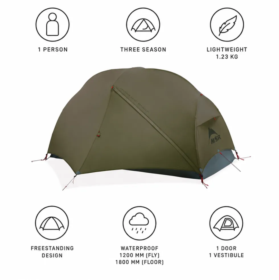 Tende MSR Hubba Hubba Lt 1P Green
