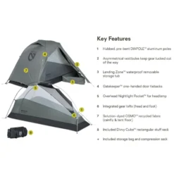 Tende Nemo Dragonfly Osmo Bikepack 1P Dark Grey