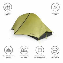 Tende Nemo Hornet Osmo 2P Birch Bud Goodnight Gray