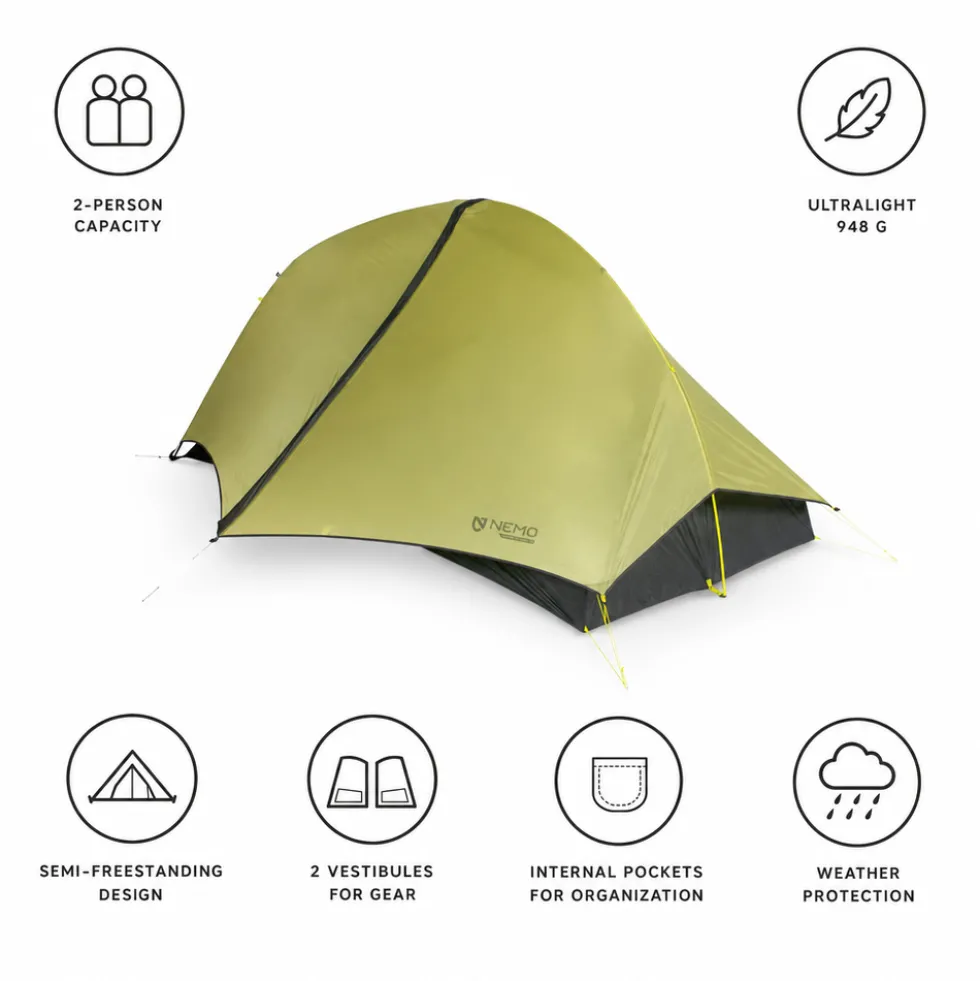 Tende Nemo Hornet Osmo 2P Birch Bud Goodnight Gray
