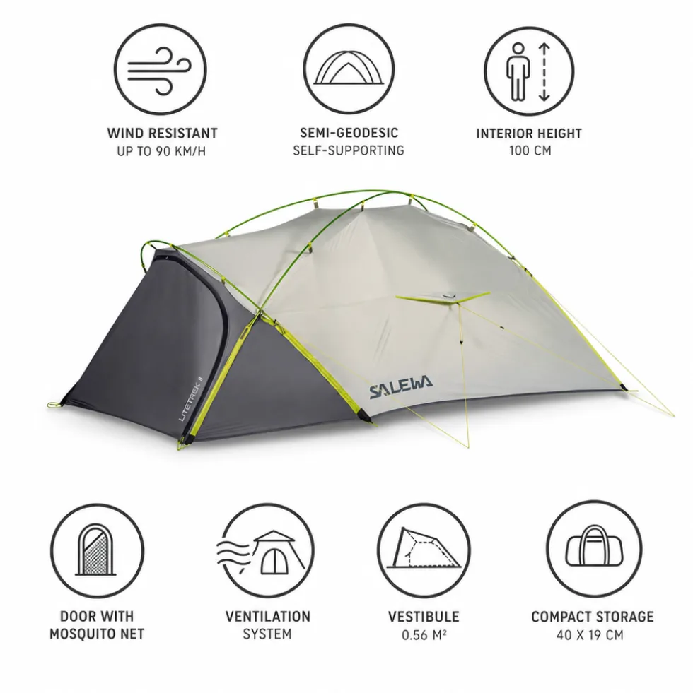 Tende Salewa Litetrek II Lightgrey Cactus