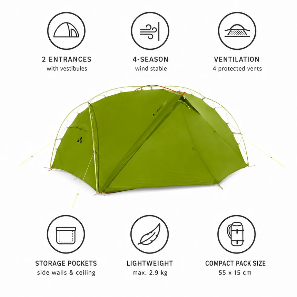 Tende Vaude Adventure Mark 2P Avocado
