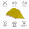 Tende Vaude Ultralight Hogan 2P Wild Lime