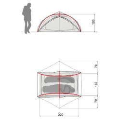 Tende Vaude Ultralight Space 2P Wild Lime