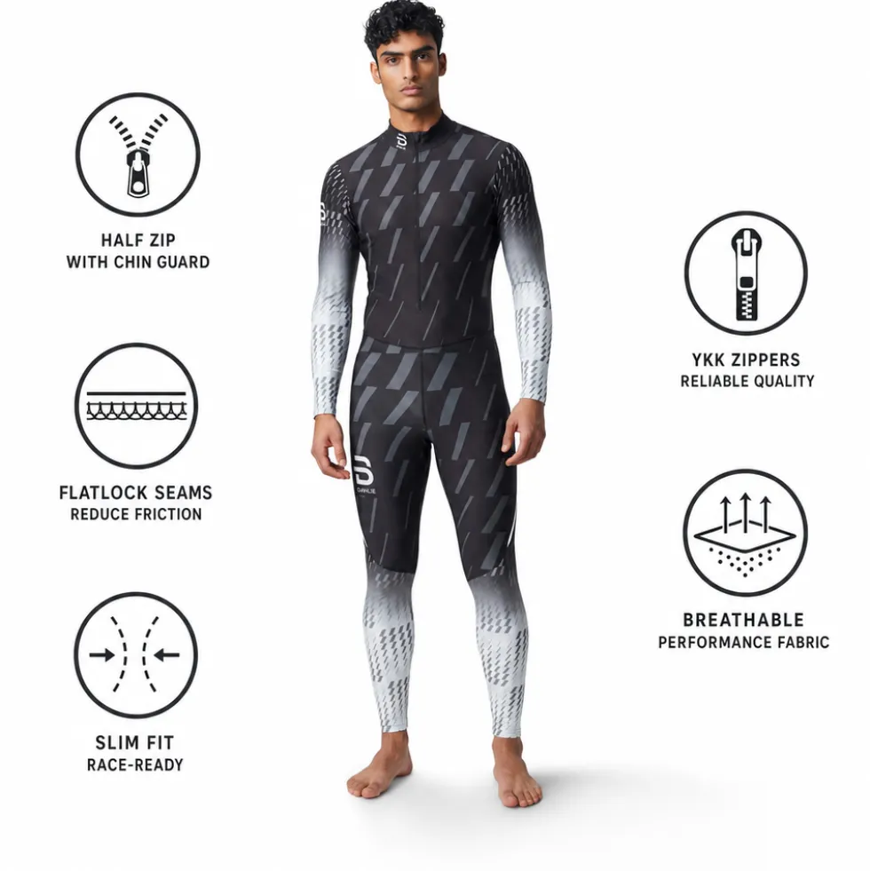 Tuta completa nordica Bjorn Daehlie Racesuit 2 Pcs Beyond Quiet Grey