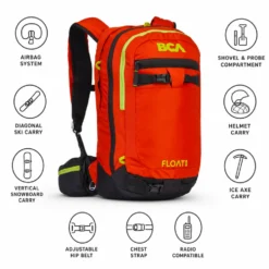 Zaino anti valanga con airbag BCA Float 22 2.0 Orange