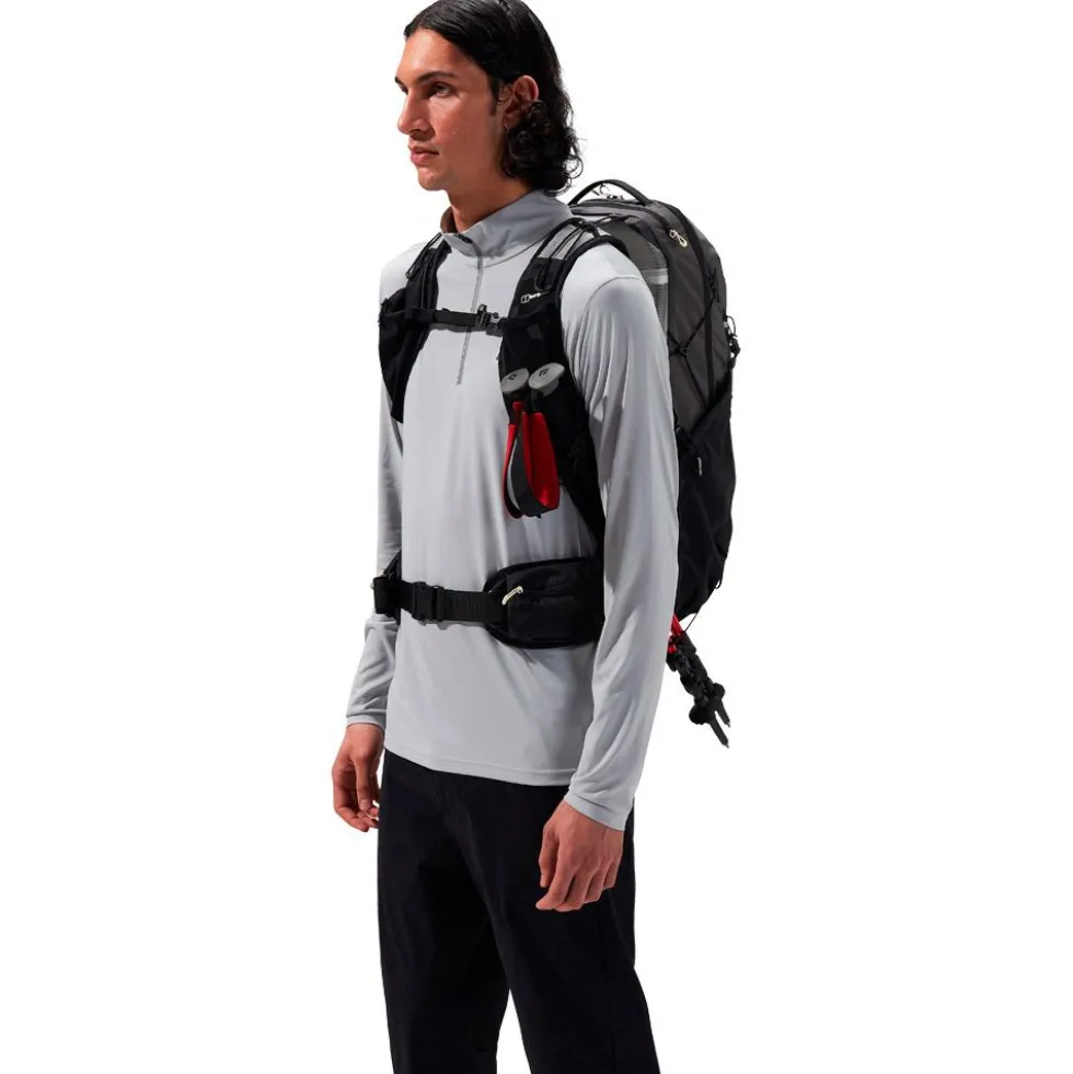 Zaino Berghaus Freeflow 24L Pack Grey Pinstripe Jet Black