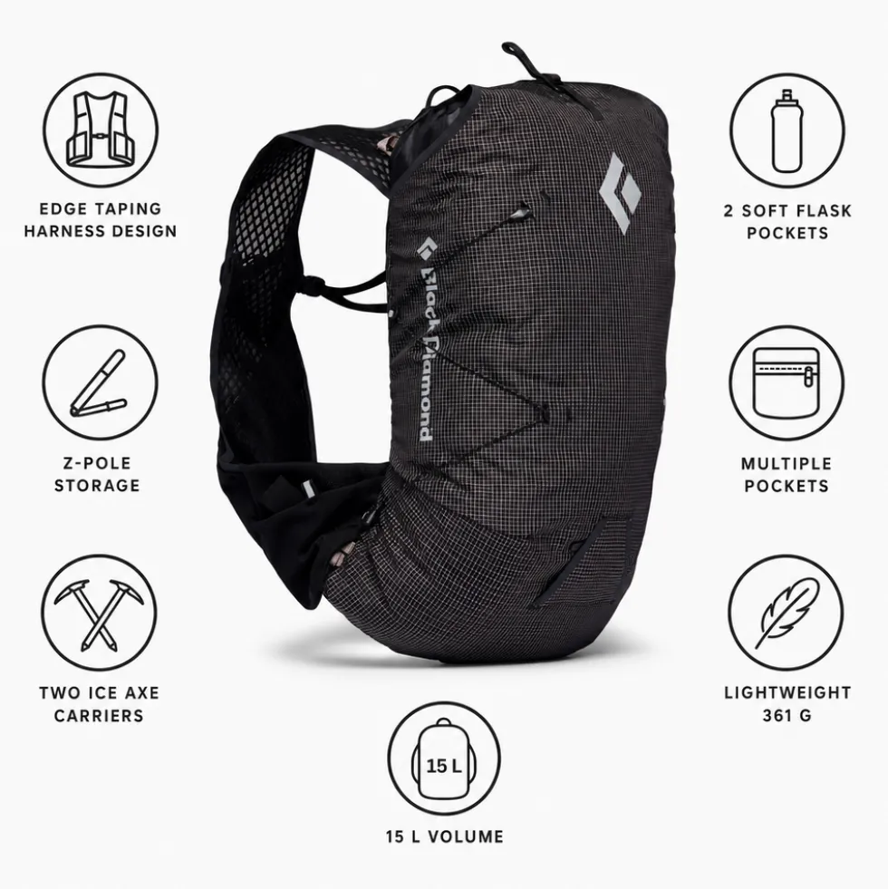 Zaino Black Diamond Distance 15 Pack Black