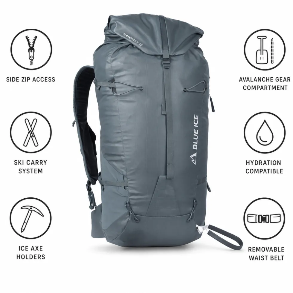 Zaino Blue Ice Firecrest 28L Dark Slate