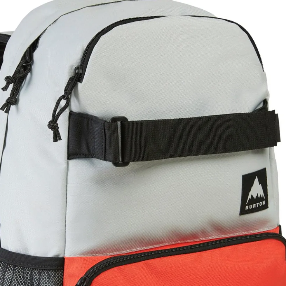 Zaino Burton Treble Yell 21L Gray Cloud Fiesta Red