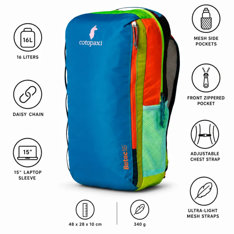 Zaino Cotopaxi Batac 16L Backpack Del Dia Multicolor