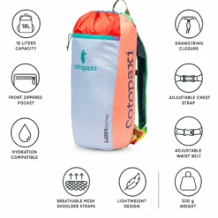 Zaino Cotopaxi Luzon 18L Backpack Del Dia Multicolor