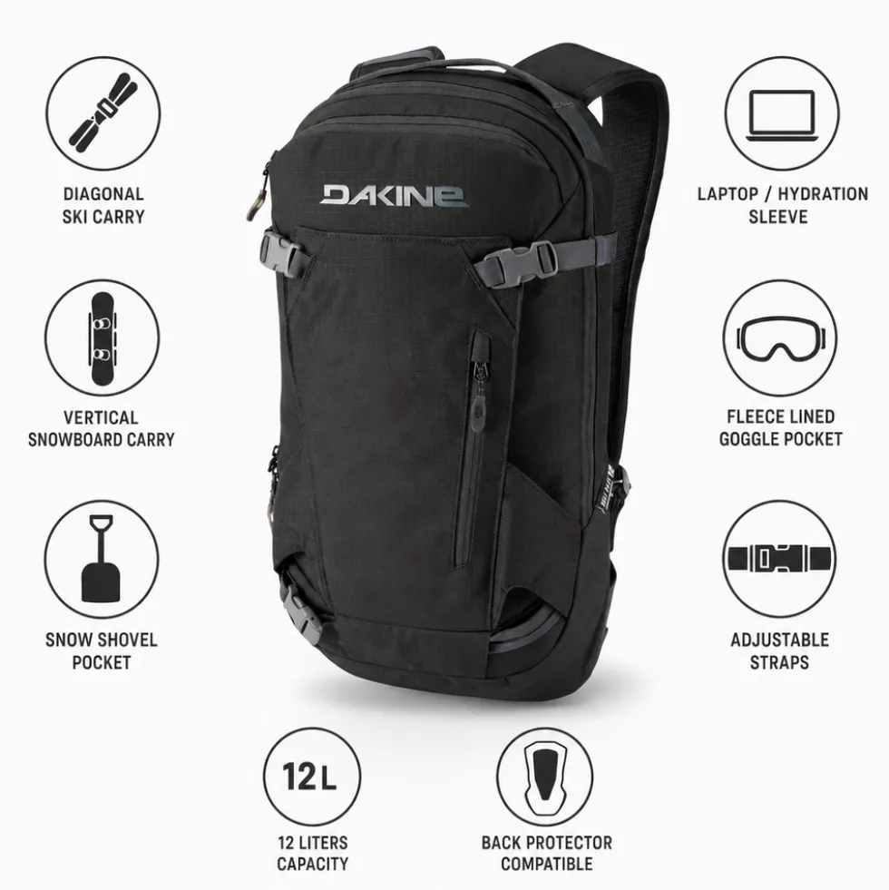 Zaino Dakine Heli Pack 12L Black